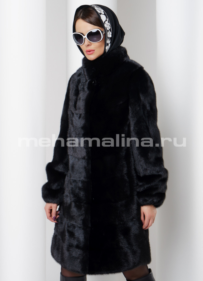 Шуба из скандинавской норки модель № S-521 универмаг малина