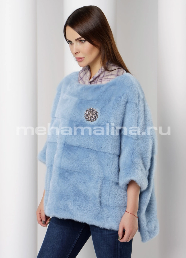 Худи из норки модель № S-657 универмаг малина