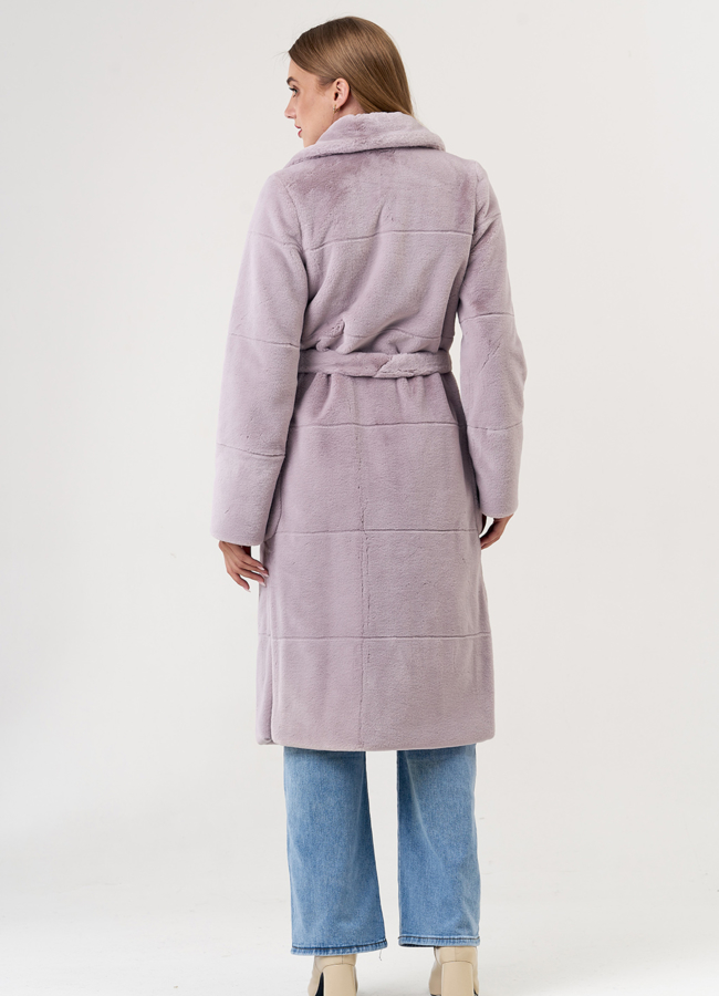 фото Пальто из эко меха под норку модель № 21128