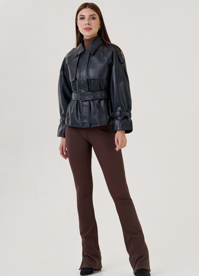 фото Женская куртка из эко кожи модель № 23256