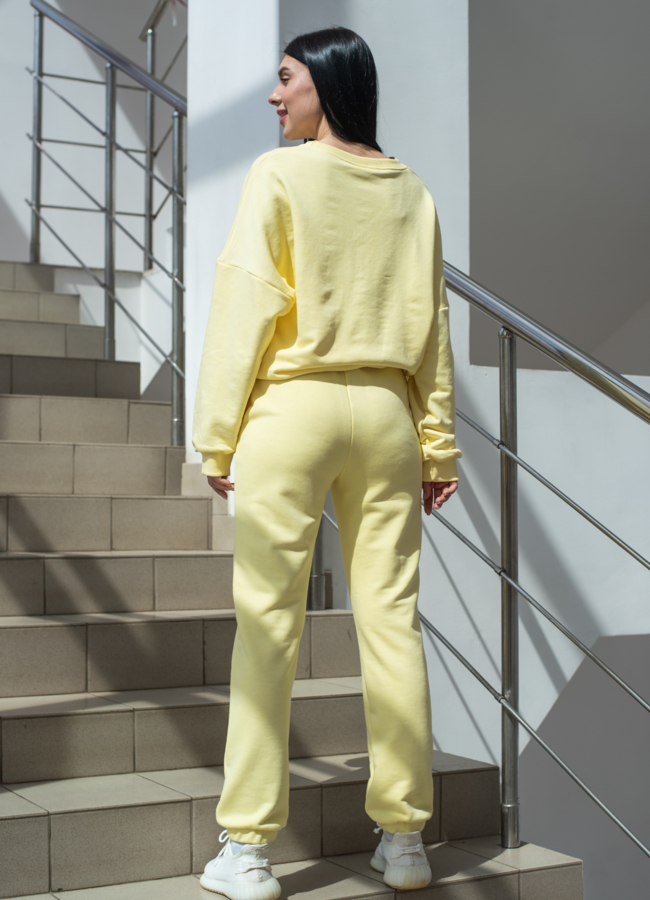 фото Брюки женские желтого цвета  модель № 22555