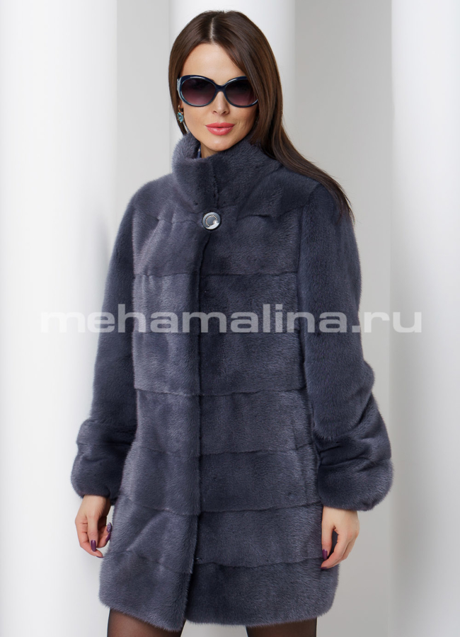 Шуба из скандинавской норки модель № S-507 универмаг малина
