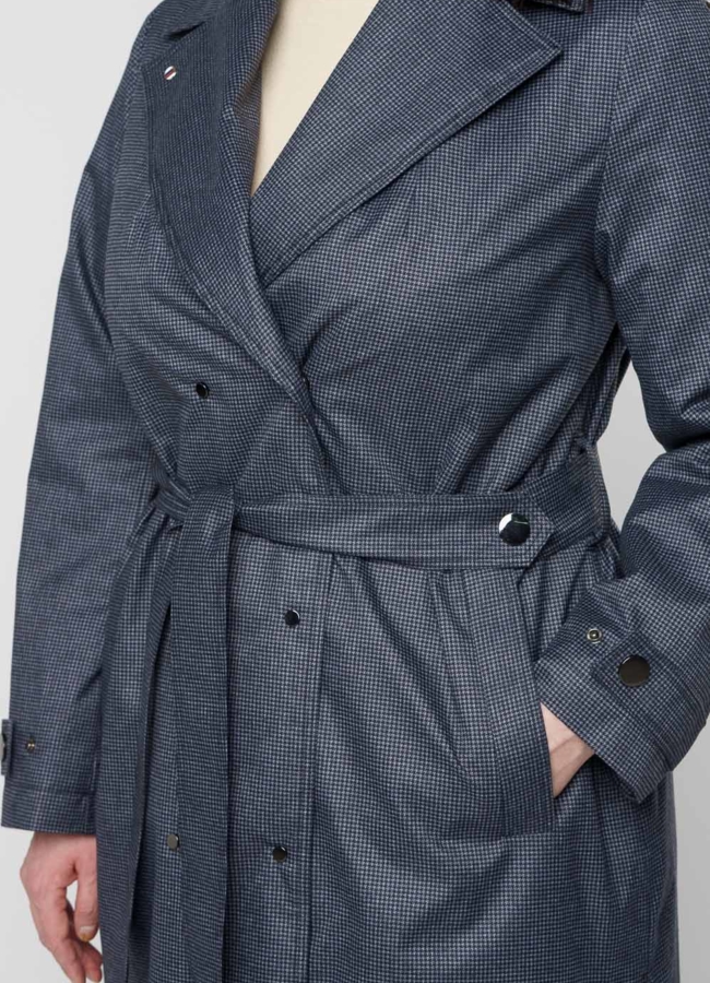 Плащ женский утепленный серого цвета модель № 20715 универмаг малина