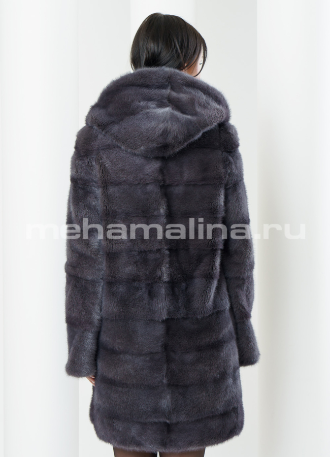Норковая шуба цвет графит модель № S-382 в рассрочку