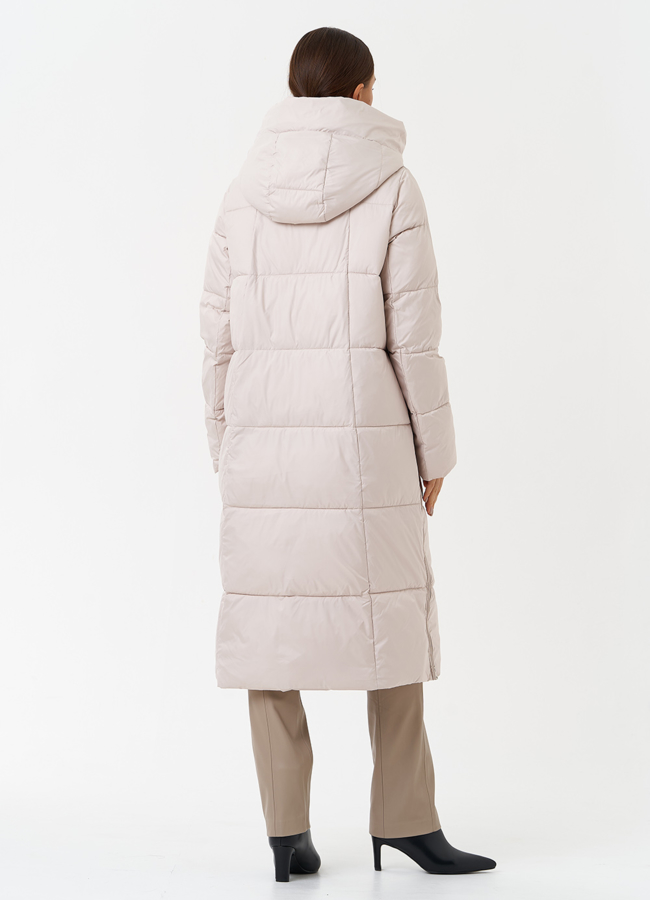 Женский пуховик с капюшоном модель № 28508 универмаг малина