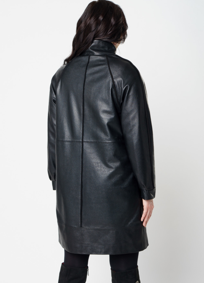 Плащ из натуральной кожи модель № 20545 в кредит