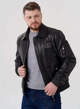 Мужская куртка - пилот из натуральной кожи
