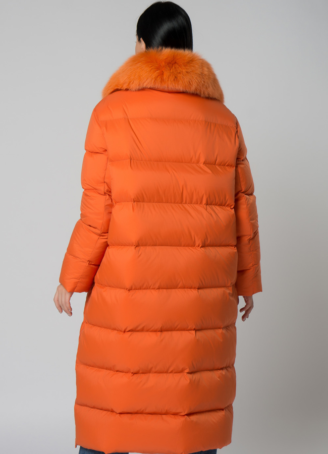 Пуховик женский с мехом  модель № 22168 в рассрочку