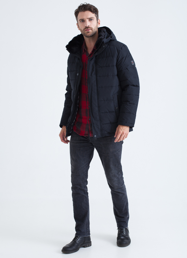 Зимняя куртка мужская модель № КМ-66 универмаг малина