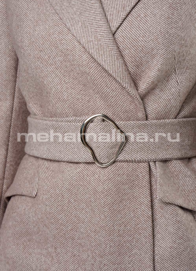 Женское пальто с английским воротником  модель № 10900 универмаг малина