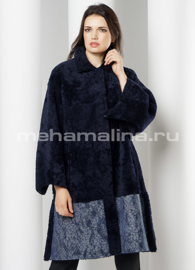 Дубленка Perre из астрагана модель № 7840 меха малина