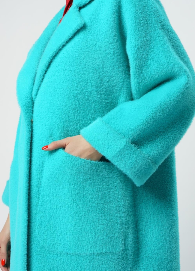 Кардиган в бирюзовом цвете модель № 990 в рассрочку