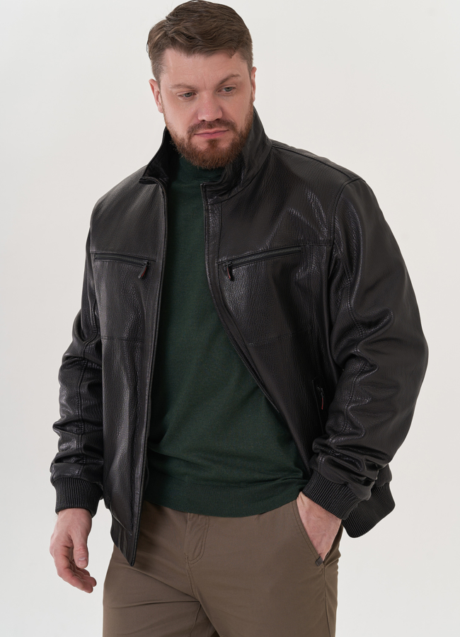 Мужская кожаная куртка 