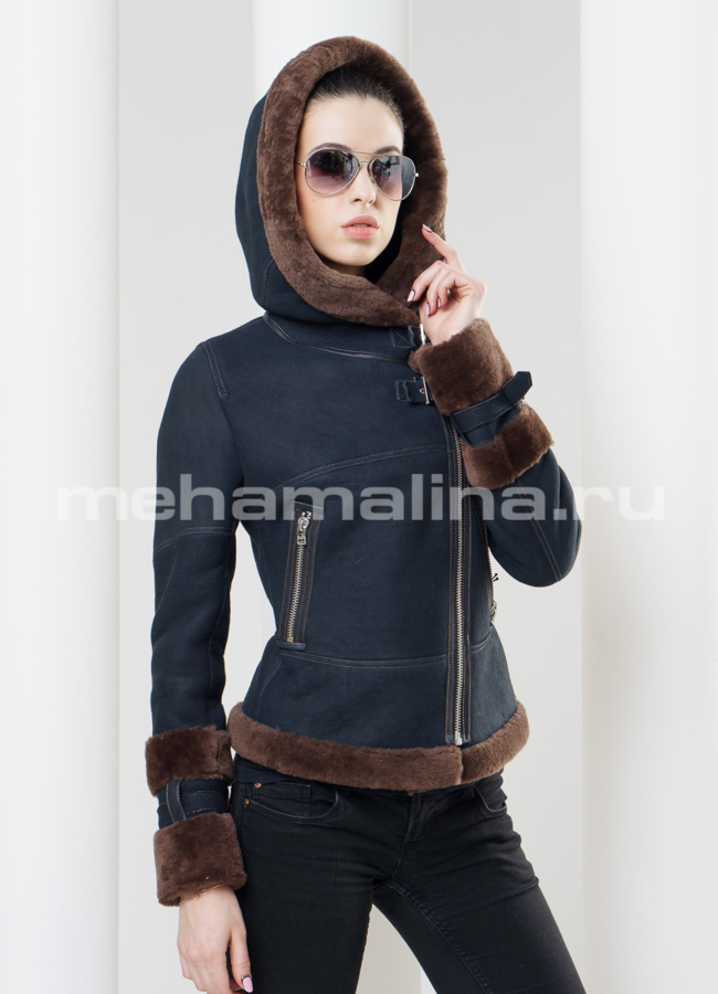 Дубленка укороченная модель № D-140 в кредит