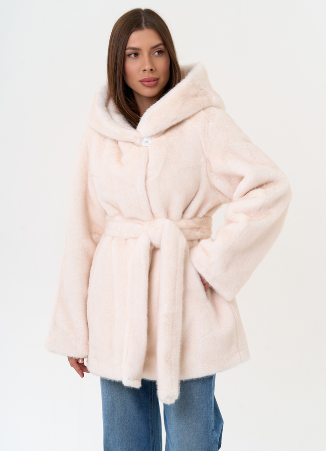 фото Женская шуба из эко меха с капюшоном модель № 31247 фото Женская шуба из эко меха с капюшоном модель № 31247