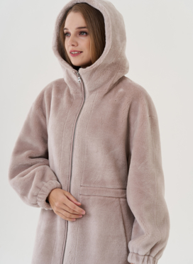 Пальто женское с капюшоном 