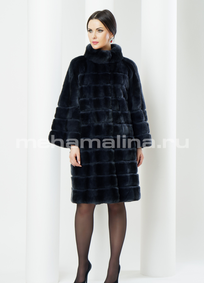 Шуба Rex воротник стойка модель № S-370 в рассрочку