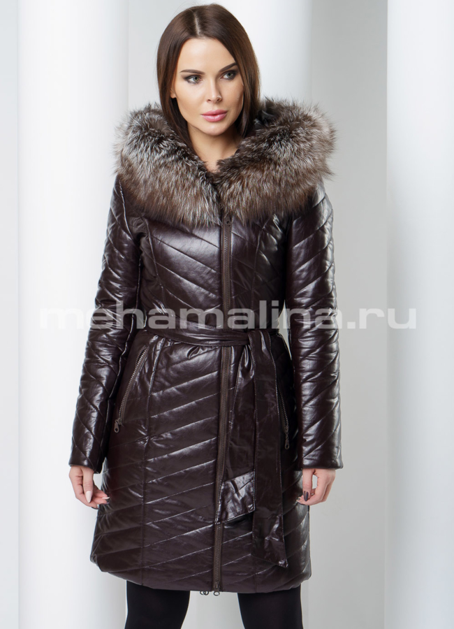 фото Пуховик с капюшоном модель № 8120