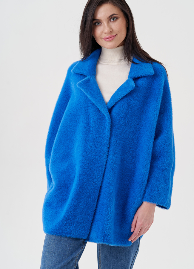 Короткий кардиган синего цвета модель № 80240 универмаг малина