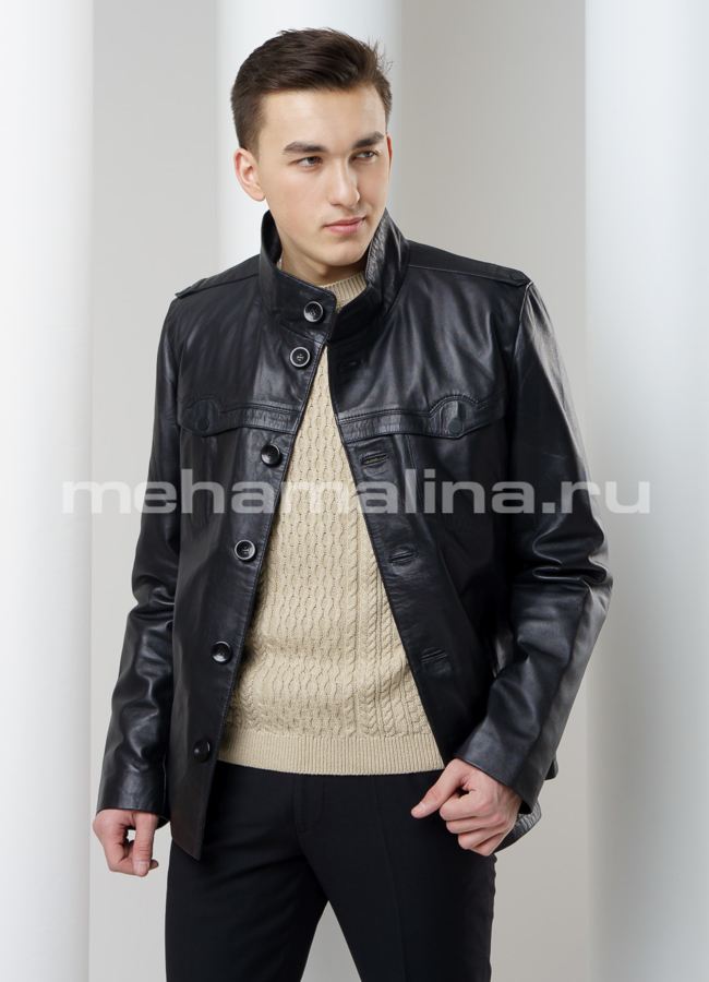 фото Кожаная куртка модель № KP-166