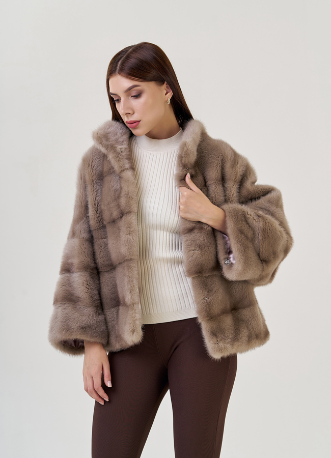 Куртка из норки модель № 23224 универмаг малина