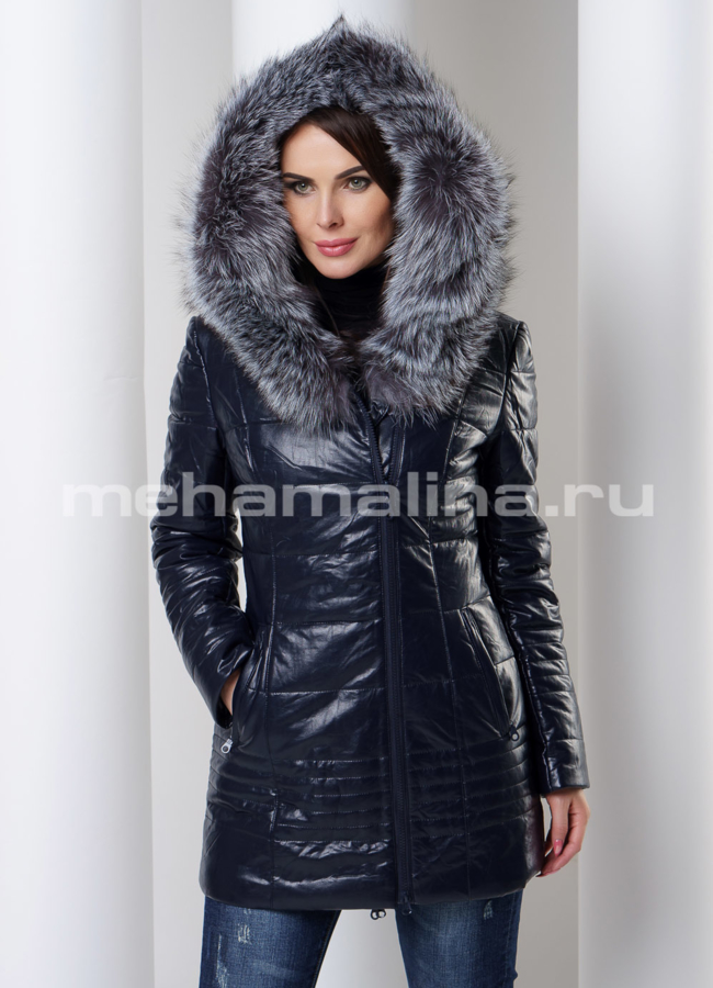 Утепленная куртка  модель № 8108 универмаг малина