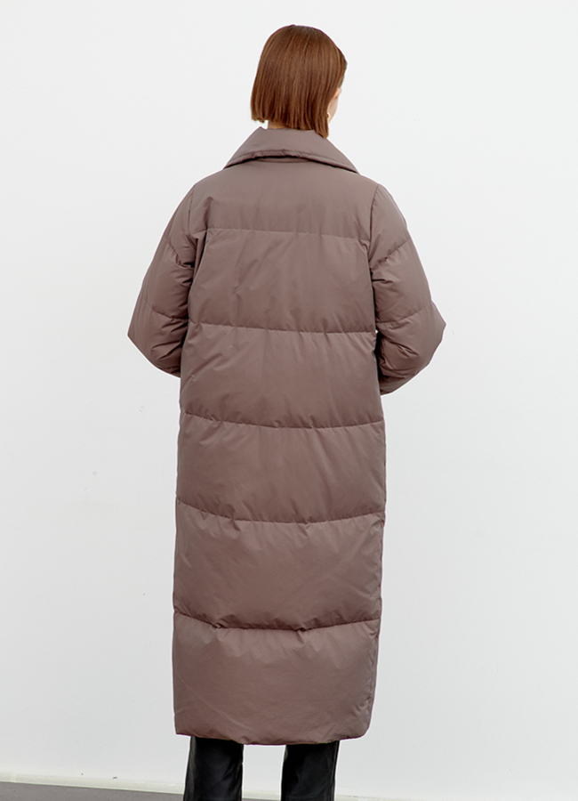 Длинный женский пуховик модель № 79409 в кредит