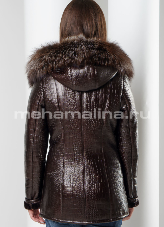 Укороченная дубленка модель № 17605 в кредит