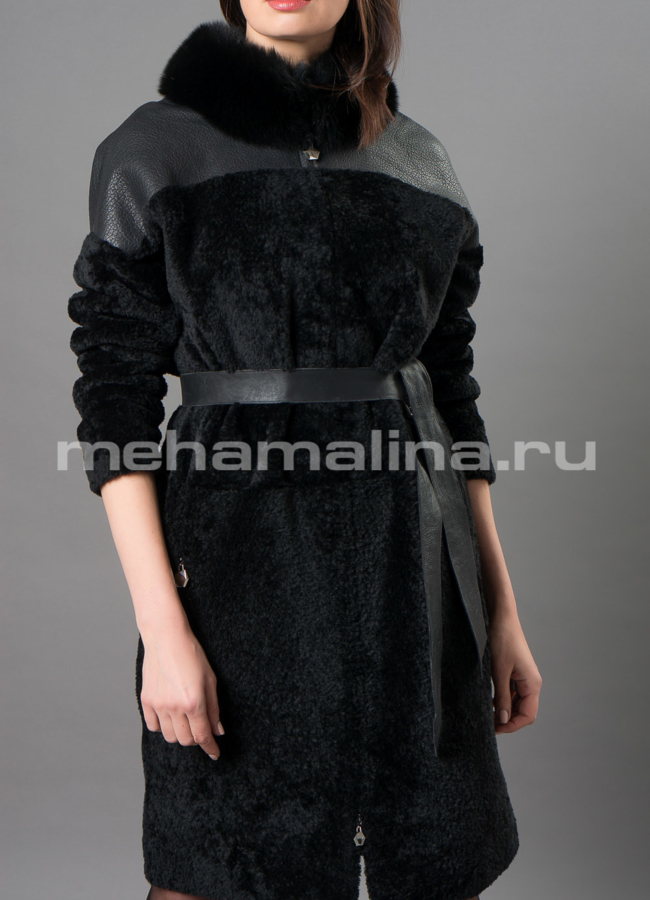 Дубленка Emilia Rinzi из астрагана модель № 3205-102 универмаг малина