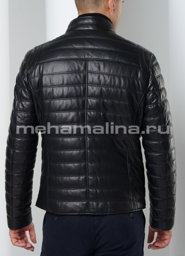 Куртка черного цвета  модель № KP-193 универмаг малина