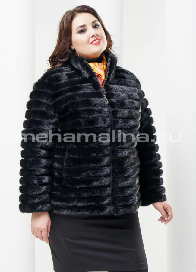 Жакет из норки модель № S-400 универмаг малина
