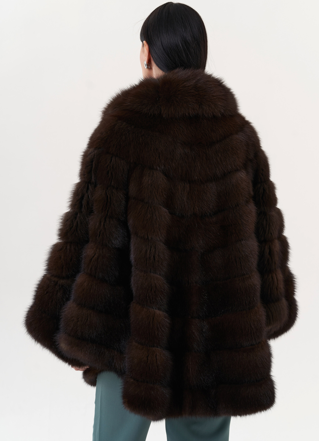 Шуба из куницы  модель № 26173 универмаг малина