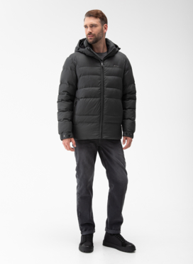 Мужской пуховик с капюшоном 