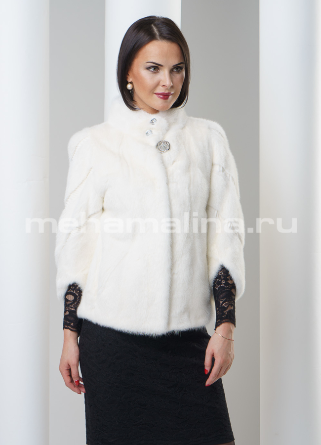 фото Шуба из норки укороченная модель № S-331