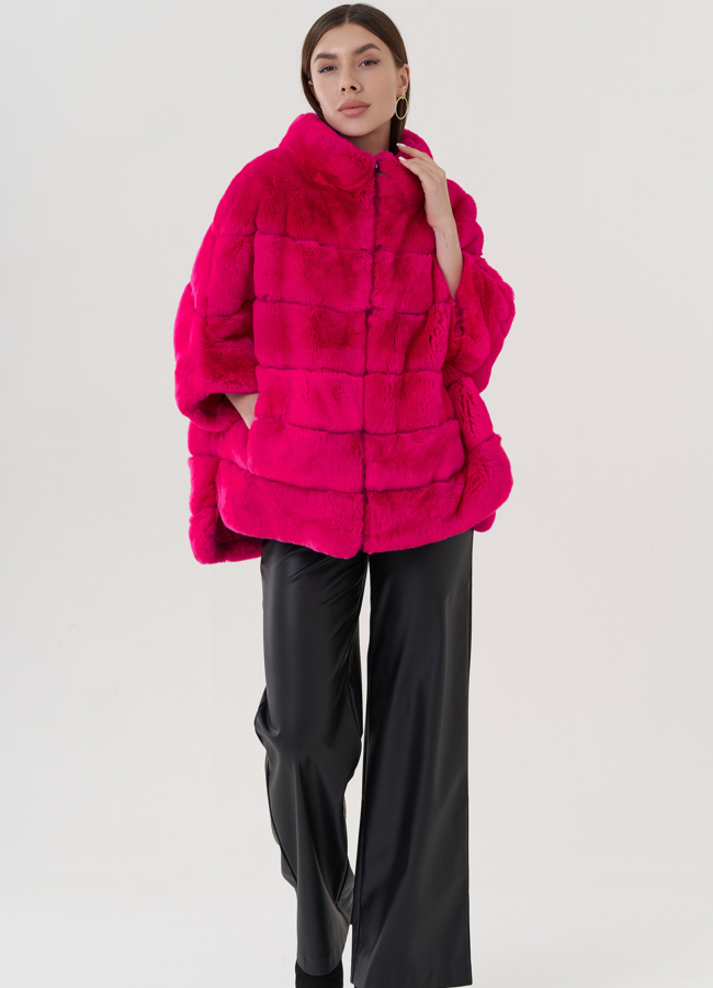 фото Шуба из меха кролика  модель № 25267