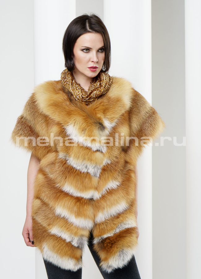 Жакет из лисы модель № S-193 в кредит