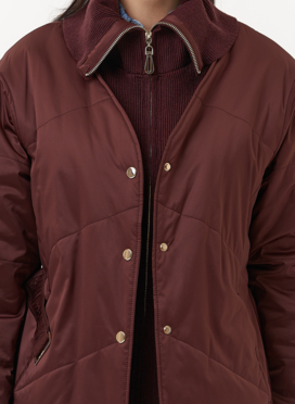 Женская утепленная куртка с поясом