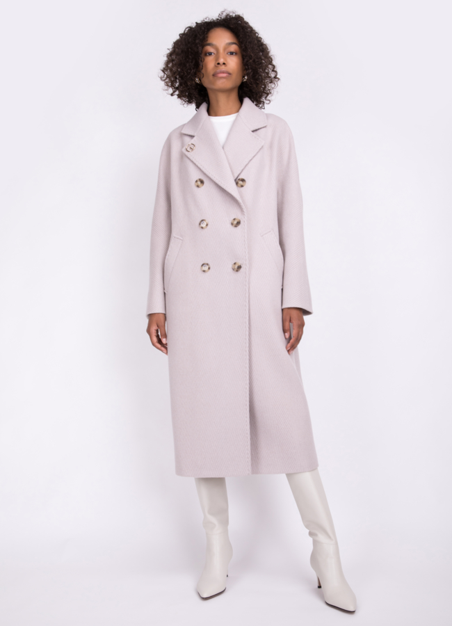 Женское двубортное пальто Electra Style модель № 22420 в кредит