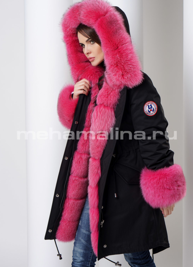 Меховая парка Malina siberian wear модель № П-164 универмаг малина
