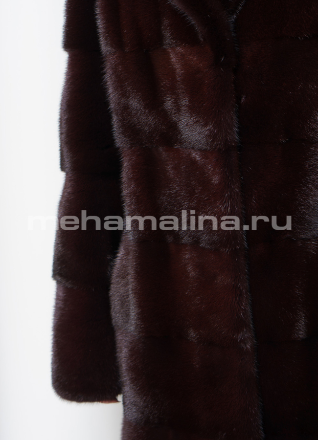 Норковая шуба модель № S-701 универмаг малина