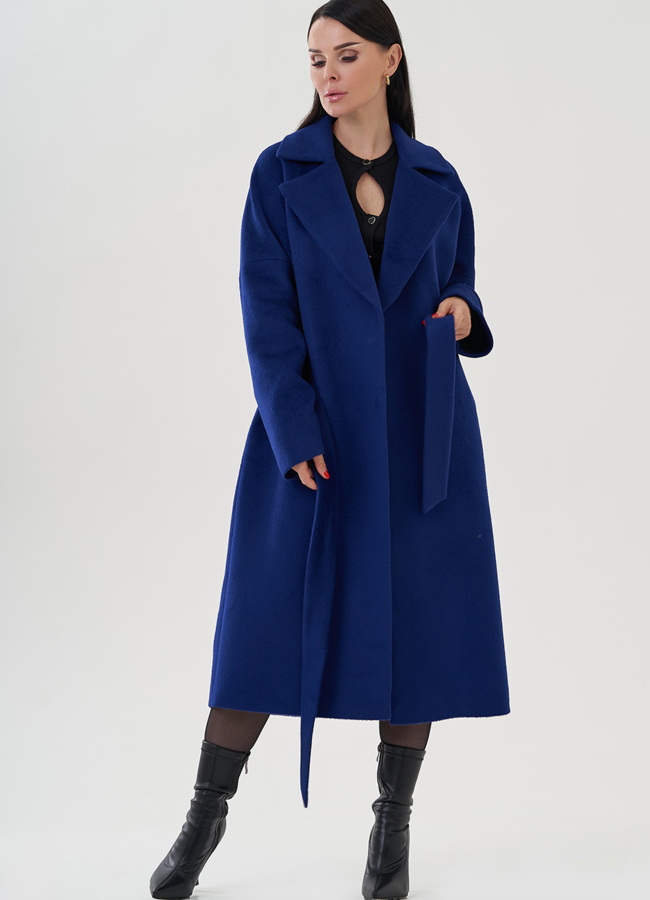 Женское пальто с английским воротником   модель № 82084 в рассрочку