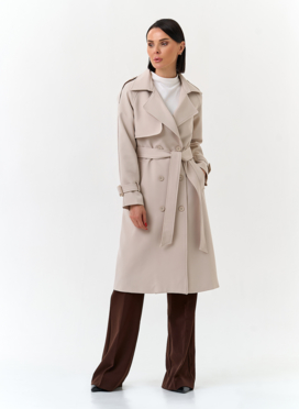 Женский светлый плащ