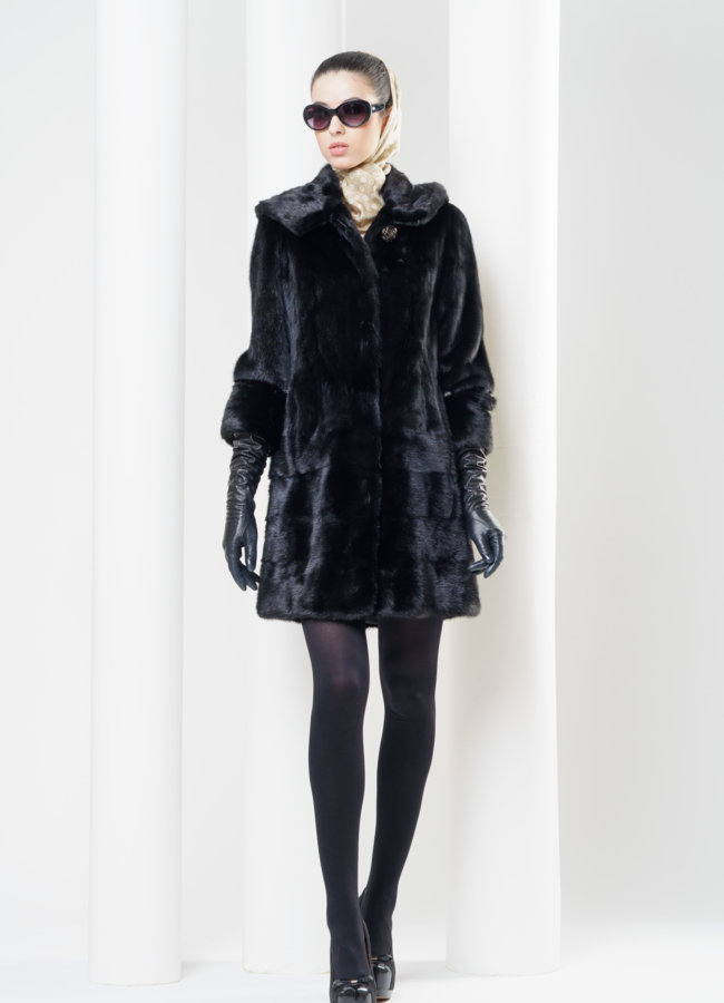 Норковая шуба модель № S-439 в рассрочку