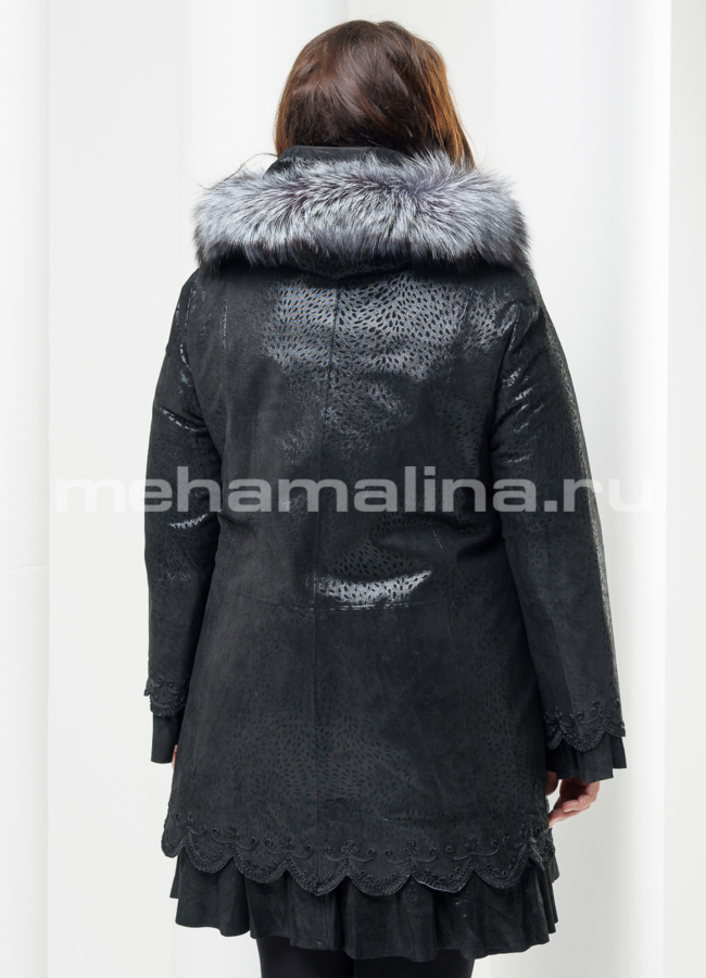 Манто с капюшоном модель № K-291 в рассрочку