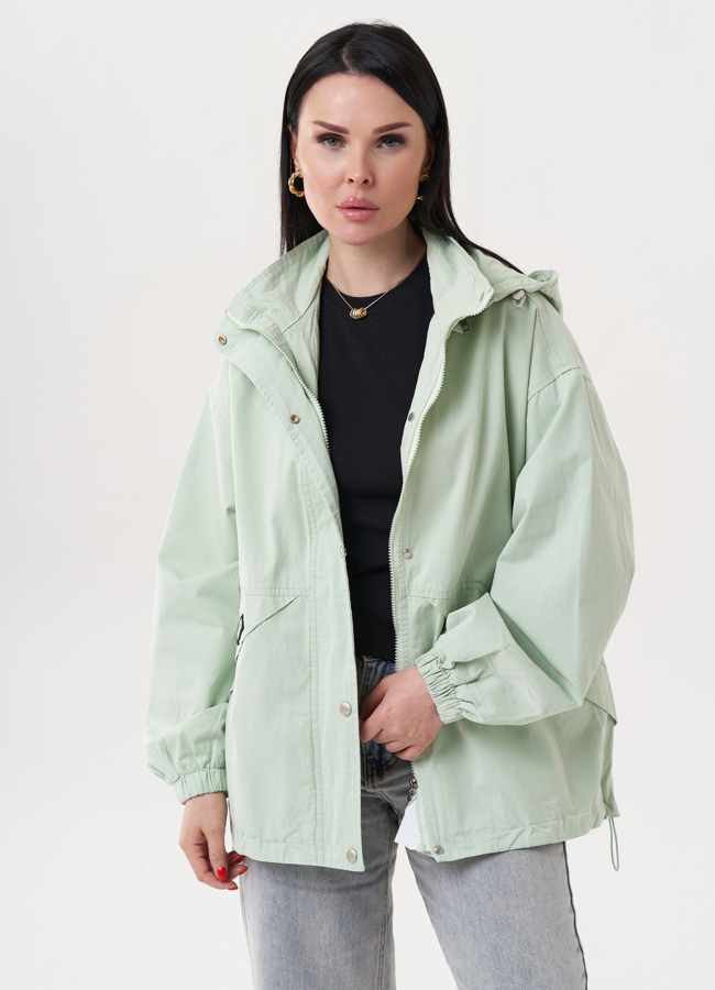 Женская ветровка с капюшоном модель № 27256 в кредит