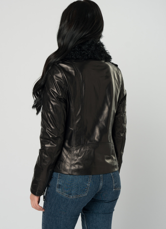 Косуха утепленная с мехом модель № 72835 в кредит