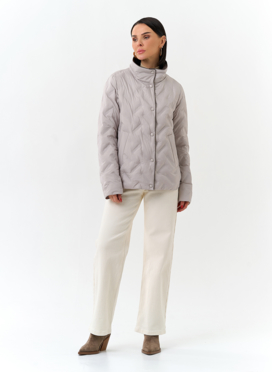 Женская куртка с воротником стойкой