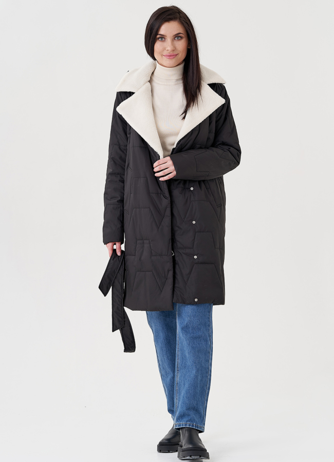 Полупальто с английским воротником  модель № 23917 универмаг малина