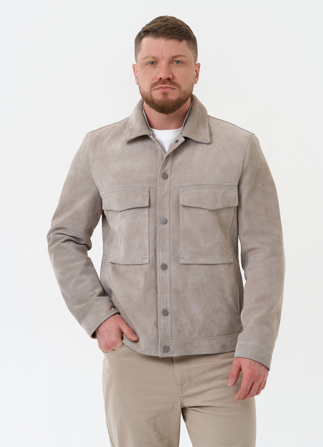 Мужская куртка из натуральной замши модель № 30064 в кредит Мужская куртка из натуральной замши модель № 30064 в кредит