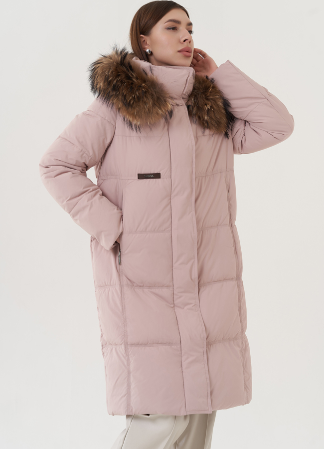 Пуховик женский с капюшоном  модель № 25708 в рассрочку